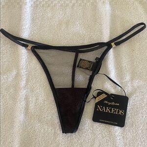 Honey Birdette Black Mesh Panty